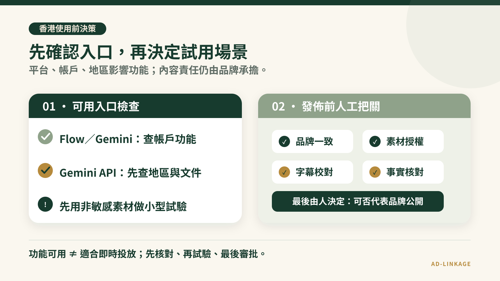 香港使用 Gemini Omni 1.1 Flash 的入口判斷:Flow、Gemini App、AI Studio/API與企業平台